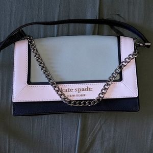Blue colorblock Kate Spade bag